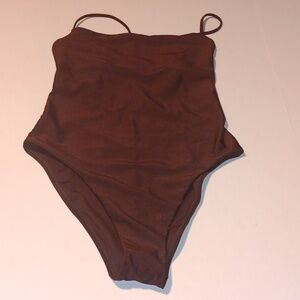 Shade & Shore Maroon One Piece Swimsuit